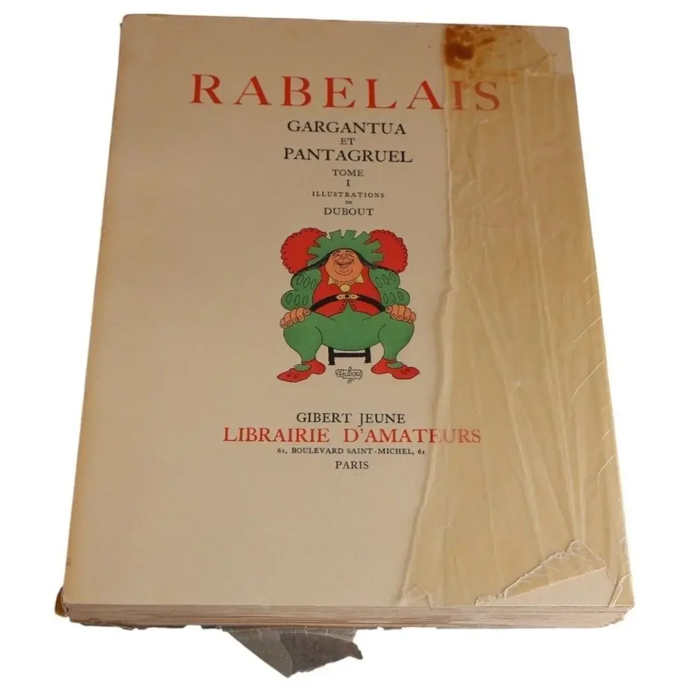 Rabelais Gargantua et Pantagruel 2 Vol Slipcase 1954 (Dubout) Gibert Jeune